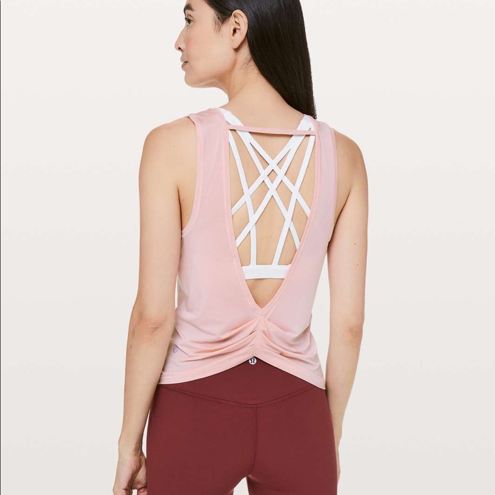 Lululemon Deep Stretch Tank Size 6 Dusty Pink